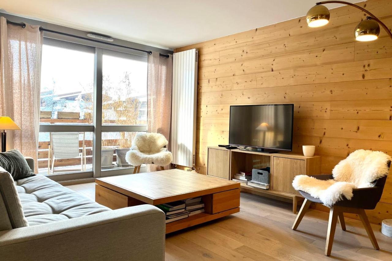 Modern Apt At The Foot Of The Slopes In Megève Esterno foto